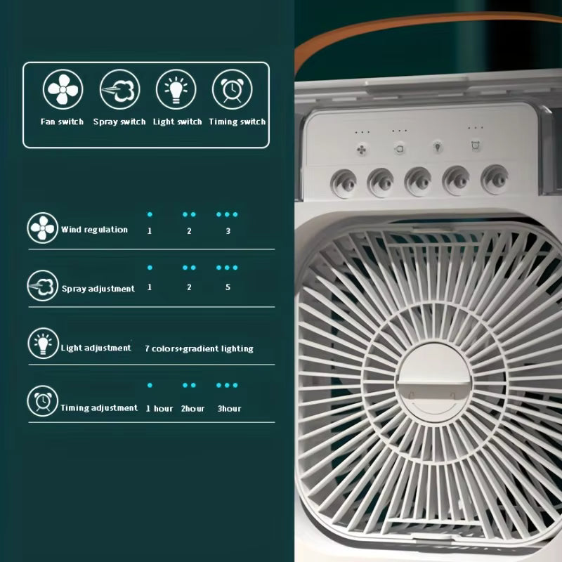 Mini ventilador de aire acondicionado con olor