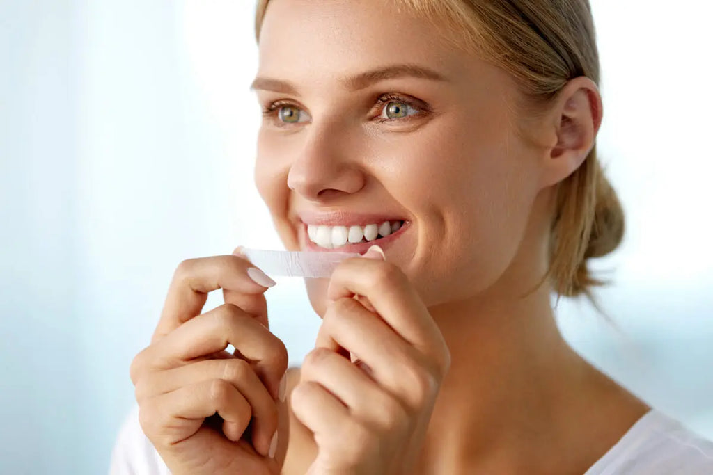 Tiras blanqueadoras dentales.