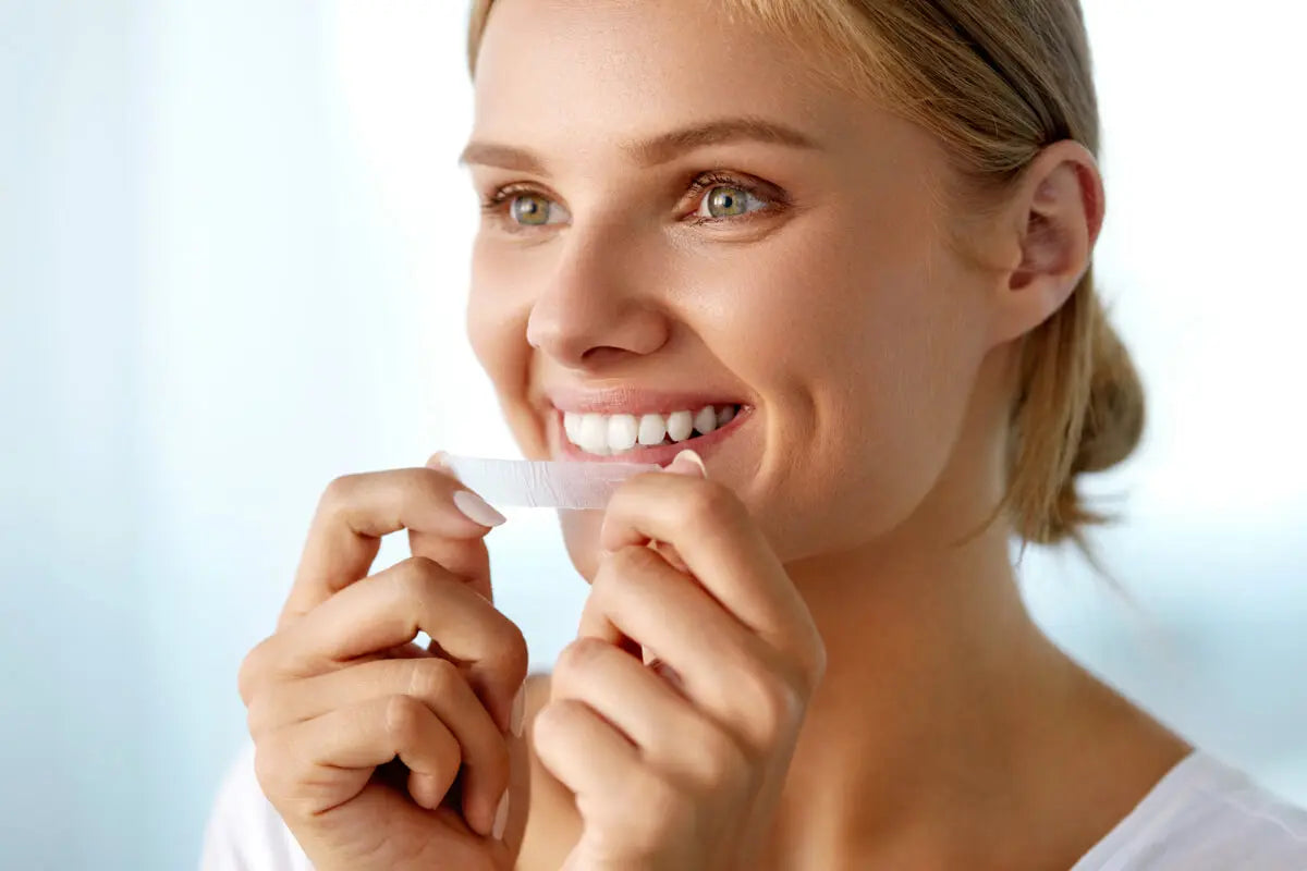 Tiras blanqueadoras dentales.